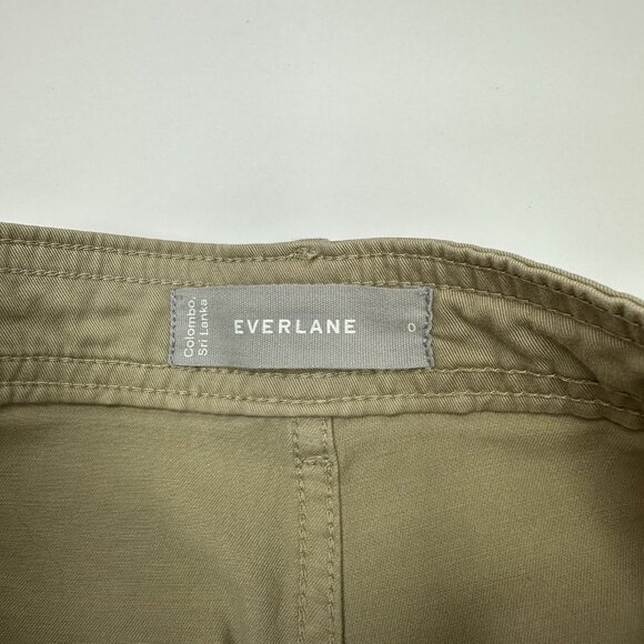Everlane Women’s‎ Tan Straight-Leg Cotton Twill Business Casual Pant 0/W28/L26 - Picture 5 of 12